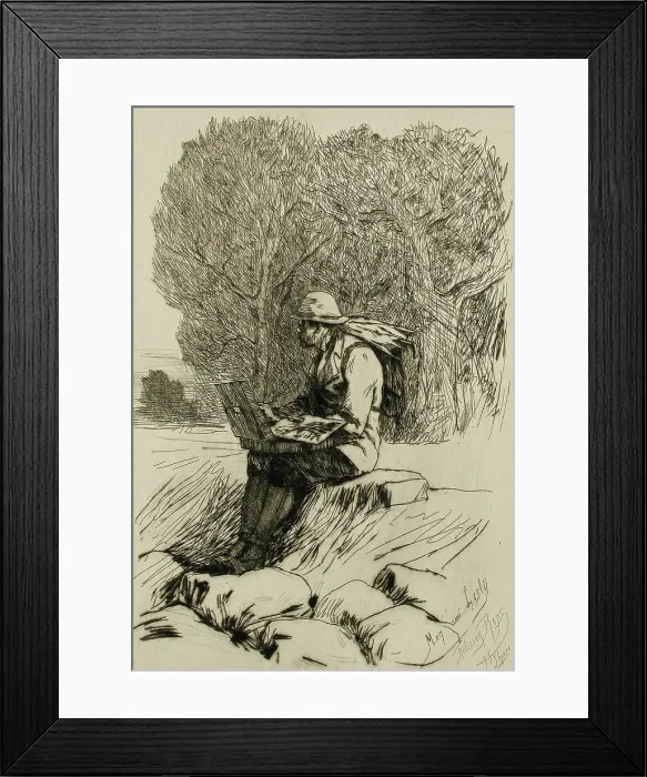 Framed Print : William Lesly, 1875. Creator: Félicien Rops Framed Print : William Lesly, 1875. Creator: Félicien Rops