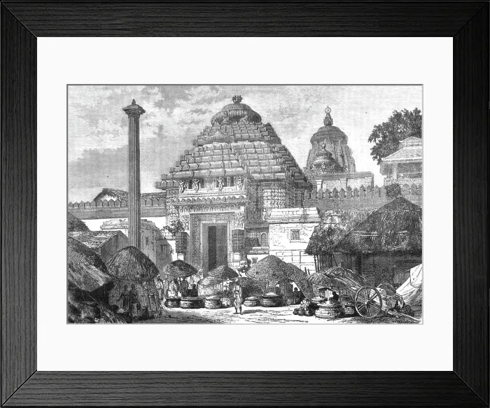 Framed Print : Principal Entrance to the Temple of Juggernath; Notes on the Ancient Temples of India, 1875. Creator: Unknown Framed Print : Principal Entrance to the Temple of Juggernath; Notes on the Ancient Temples of India, 1875. Creator: Unknown