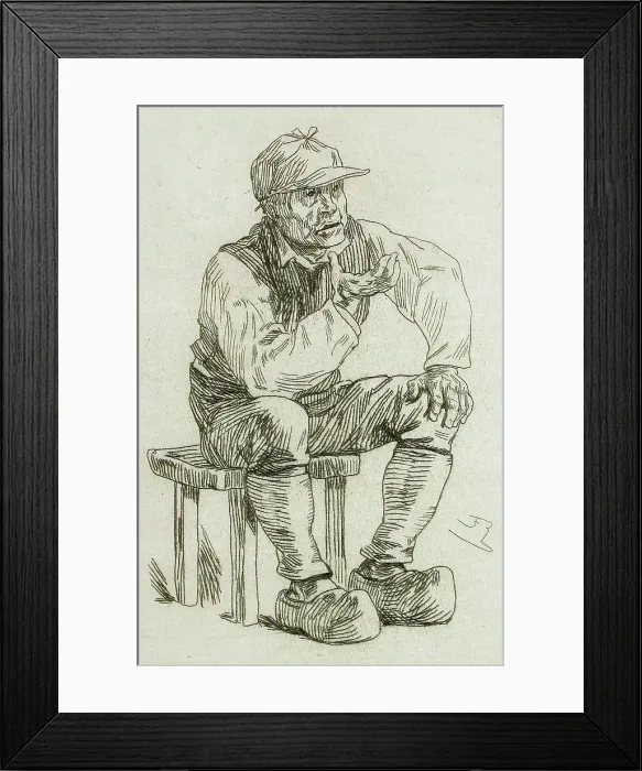 Framed Print : L'Oracle du Hameau, 1878. Creator: Félicien Rops Framed Print : L'Oracle du Hameau, 1878. Creator: Félicien Rops