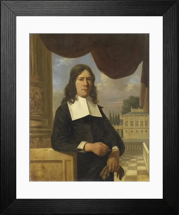 Framed Print : Nicolaes Eichelberg (d. 1699). Haarlem Merchant, Husband of Helena van der Schalcke, 1667. Creator: Job Adriaensz Berckheyde Framed Print : Nicolaes Eichelberg (d. 1699). Haarlem Merchant, Husband of Helena van der Schalcke, 1667. Creator: Job Adriaensz Berckheyde