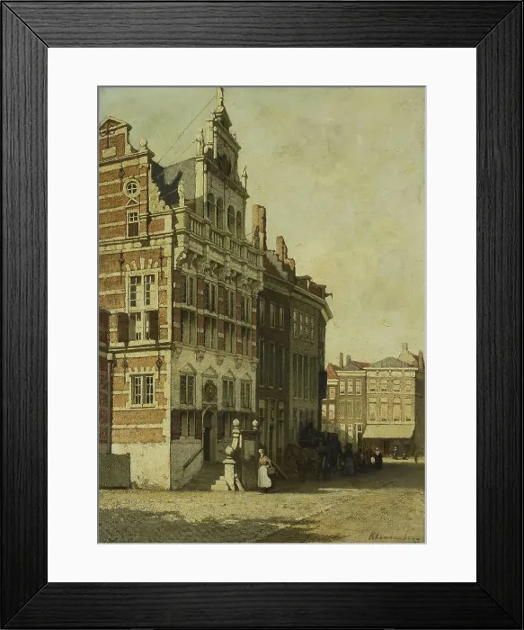Framed Print : The Town Hall, The Hague, c.1875-c.1907. Creator: Karel Klinkenberg Framed Print : The Town Hall, The Hague, c.1875-c.1907. Creator: Karel Klinkenberg