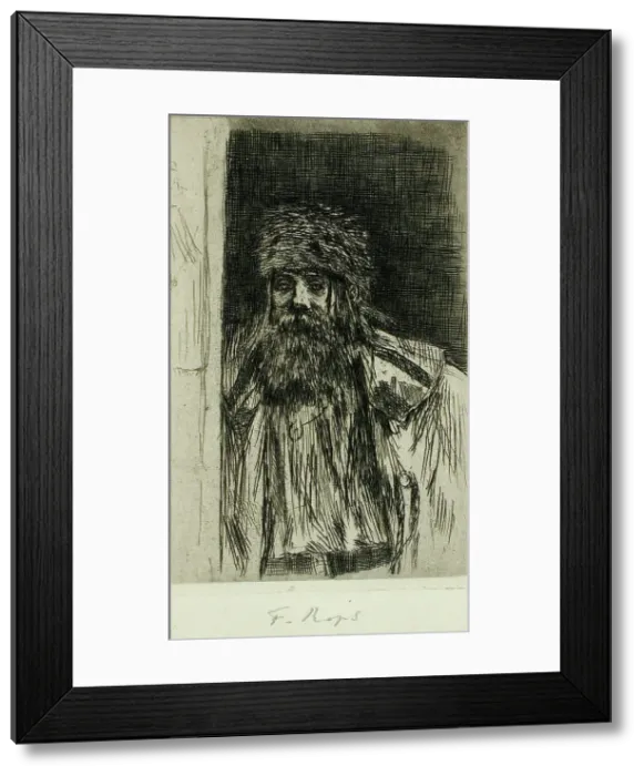 Framed Print : Le Moujick, 1874. Creator: Félicien Rops Framed Print : Le Moujick, 1874. Creator: Félicien Rops