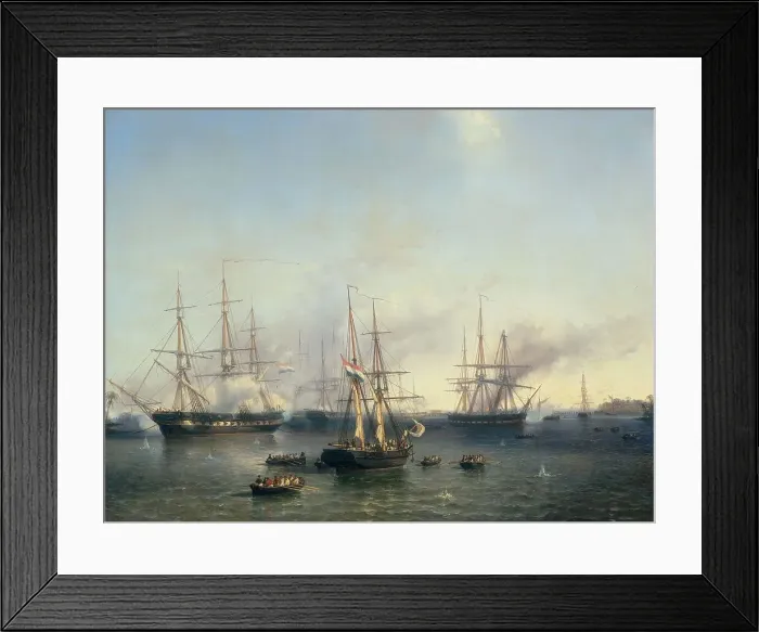 Framed Print : Conquest of Palembang, Sumatra in Indonesia, by Lieutenant-General De Kock, June 24, 1821, 1857. Creator: Johan Hendrick Louis Meijer Framed Print : Conquest of Palembang, Sumatra in Indonesia, by Lieutenant-General De Kock, June 24, 1821, 1857. Creator: Johan Hendrick Louis Meijer