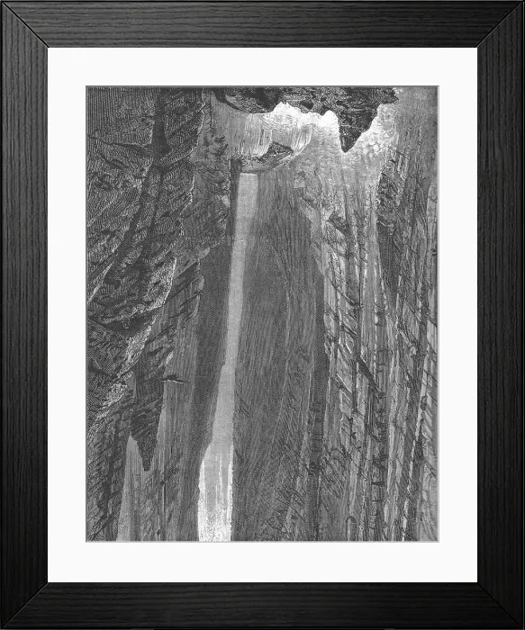 Framed Print : The raft precipitated over a cataract in the Great Canon, Colorado, 1875. Creator: A. R Calhoun Framed Print : The raft precipitated over a cataract in the Great Canon, Colorado, 1875. Creator: A. R Calhoun