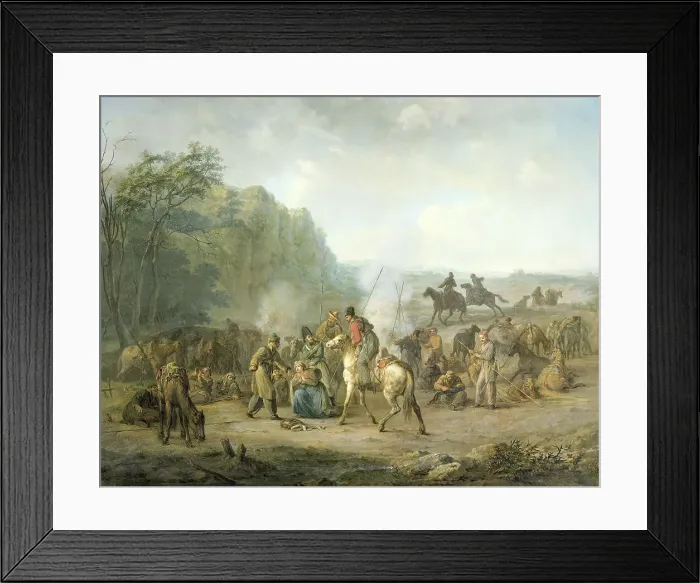 Framed Print : Cossack Bivouac, 1813, 1813-1814. Creator: Louis Moritz Framed Print : Cossack Bivouac, 1813, 1813-1814. Creator: Louis Moritz