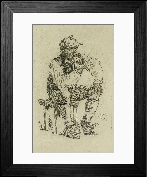 Framed Print : L'Oracle du Hameau, 1878. Creator: Félicien Rops Framed Print : L'Oracle du Hameau, 1878. Creator: Félicien Rops