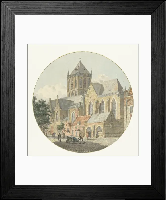 Framed Print : Jacobikerk in Utrecht, 1792. Creator: Johannes Huibert Prins