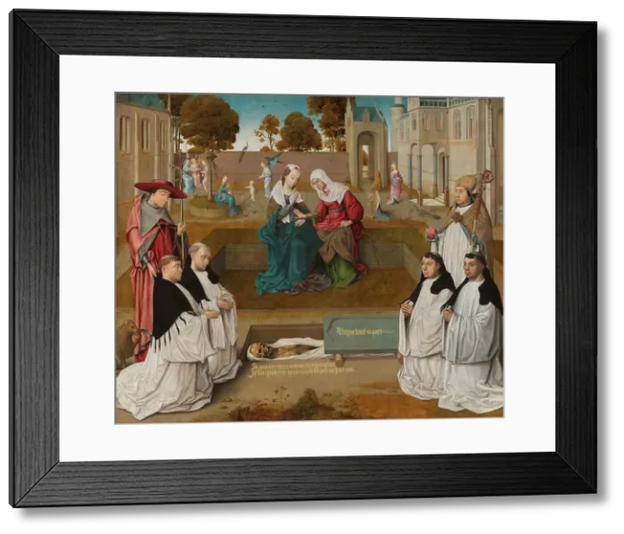 Framed Print : Memorial tablet, c.1500. Creator: Master of the Spes Nostra Framed Print : Memorial tablet, c.1500. Creator: Master of the Spes Nostra