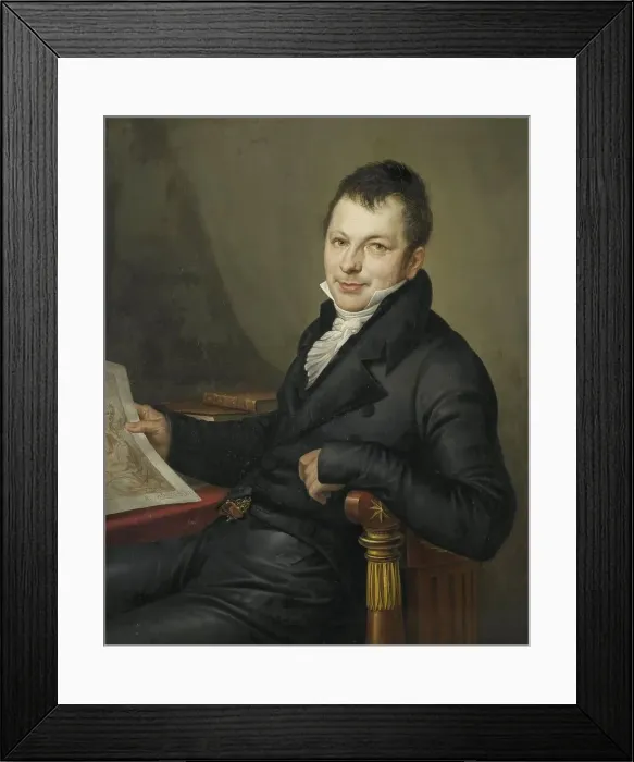 Framed Print : Johannes Hermanus Molkenboer (1773-1834). Art Collector, 1815. Creator: Mathieu Van Brée Framed Print : Johannes Hermanus Molkenboer (1773-1834). Art Collector, 1815. Creator: Mathieu Van Brée