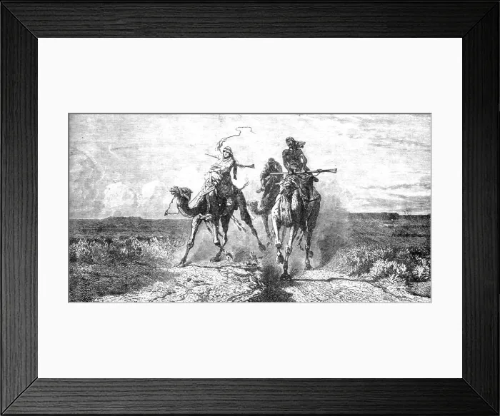 Framed Print : Robbers of the Desert; A Naturalist's Ride in the Atlas Mountains, 1875. Creator: Unknown Framed Print : Robbers of the Desert; A Naturalist's Ride in the Atlas Mountains, 1875. Creator: Unknown