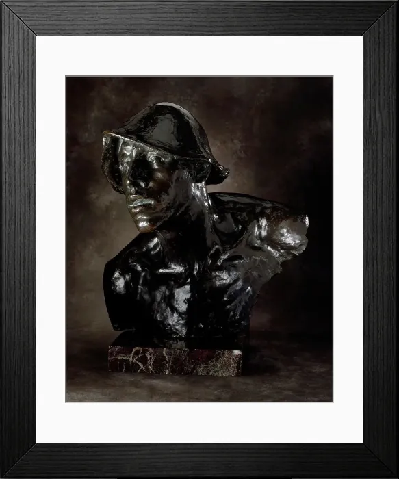 Framed Print : Bust of a Puddler, between 1885 and 1890. Creator: Constantin Emile Meunier Framed Print : Bust of a Puddler, between 1885 and 1890. Creator: Constantin Emile Meunier