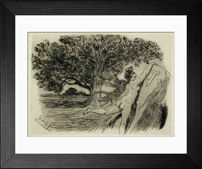 Framed Print : James Tobynn, 1875. Creator: Félicien Rops Framed Print : James Tobynn, 1875. Creator: Félicien Rops