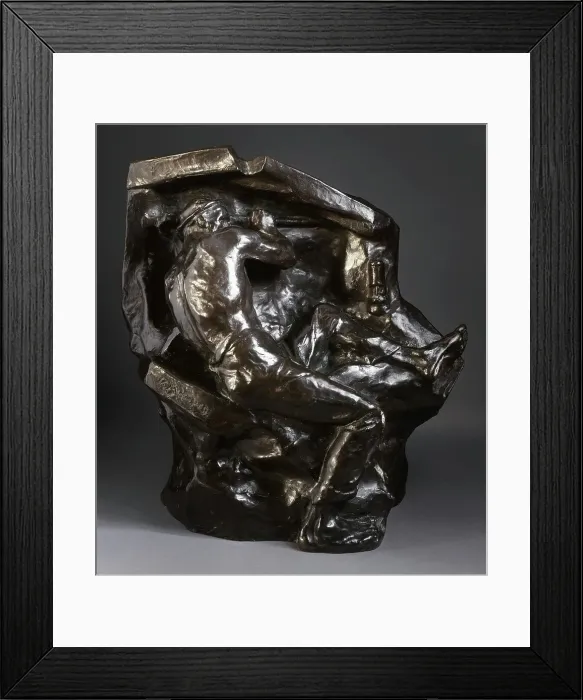 Framed Print : Miner at the Vein, c.1892. Creator: Constantin Emile Meunier Framed Print : Miner at the Vein, c.1892. Creator: Constantin Emile Meunier