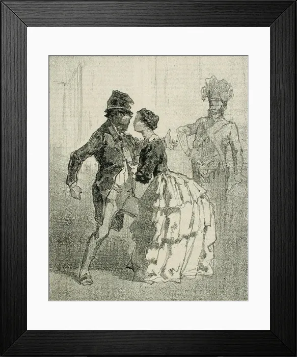Framed Print : Les Framboisy, 1856. Creator: Félicien Rops Framed Print : Les Framboisy, 1856. Creator: Félicien Rops