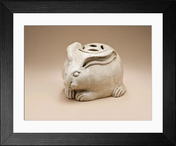 Framed Print : Hand-warmer in the Form of a Rabbit, c.1840. Creator: Unknown Framed Print : Hand-warmer in the Form of a Rabbit, c.1840. Creator: Unknown