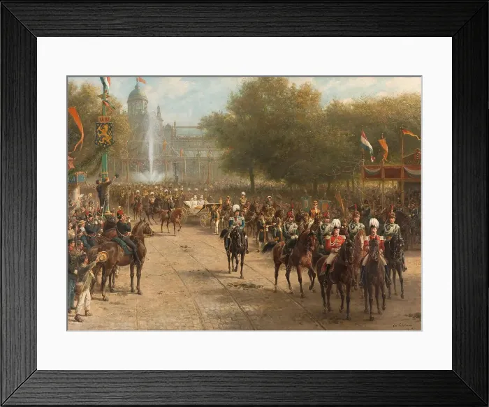 Framed Print : The Frederiksplein, Amsterdam, during the Entry of Queen Wilhelmina, 5 September 1898, 1898-1900. Creator: Otto Eerelman Framed Print : The Frederiksplein, Amsterdam, during the Entry of Queen Wilhelmina, 5 September 1898, 1898-1900. Creator: Otto Eerelman