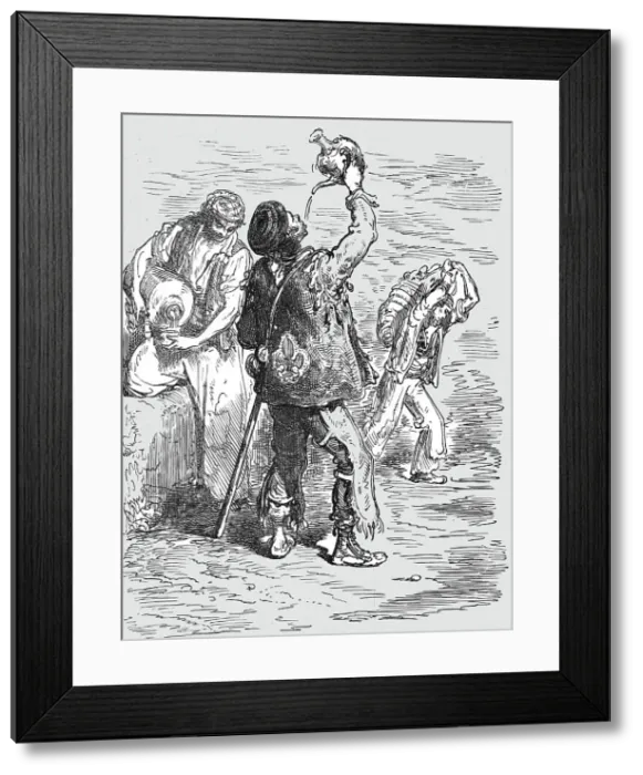 Framed Print : How the Spaniard drinks; Notes on Spain, 1875. Creator: Unknown Framed Print : How the Spaniard drinks; Notes on Spain, 1875. Creator: Unknown