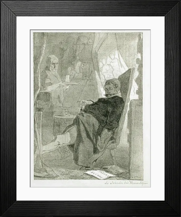 Framed Print : Le Dernier des Romantiques, 1857. Creator: Félicien Rops Framed Print : Le Dernier des Romantiques, 1857. Creator: Félicien Rops