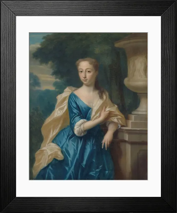 Framed Print : Justina Johanna Ramskrammer (1702-98), Wife of Isaac Parker, 1734. Creator: Philip Van Dijk Framed Print : Justina Johanna Ramskrammer (1702-98), Wife of Isaac Parker, 1734. Creator: Philip Van Dijk