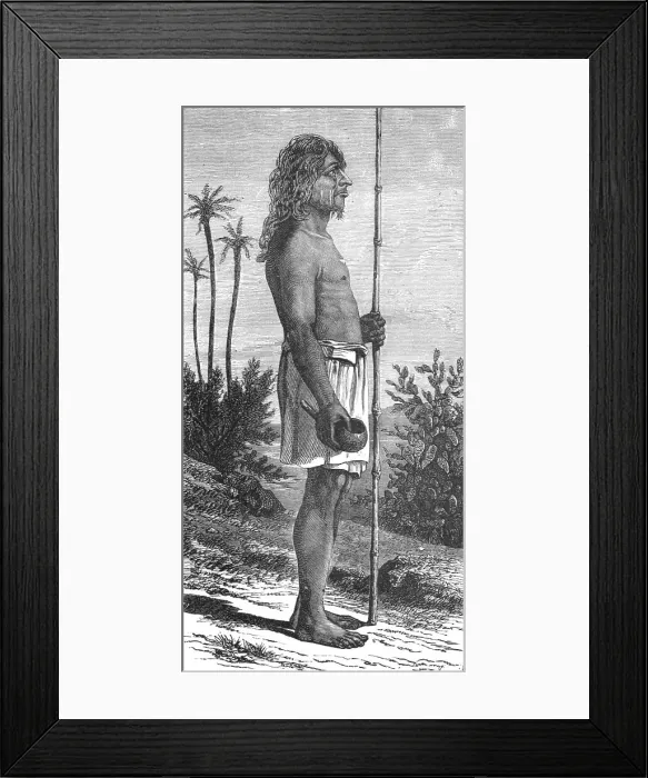 Framed Print : Indian of Paraguay; A visit to Paraguay during the war, 1875. Creator: Unknown Framed Print : Indian of Paraguay; A visit to Paraguay during the war, 1875. Creator: Unknown