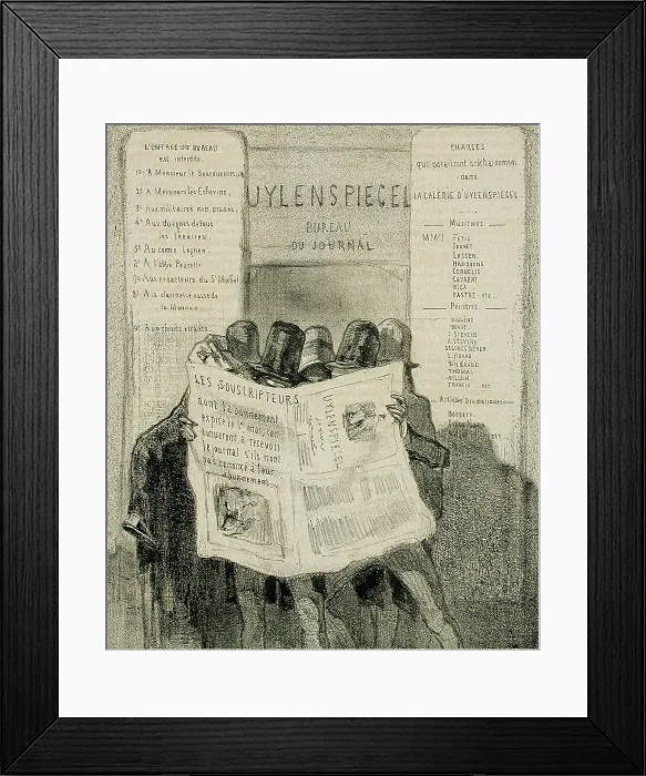 Framed Print : Une Mauvaise charge, 1856. Creator: Félicien Rops Framed Print : Une Mauvaise charge, 1856. Creator: Félicien Rops