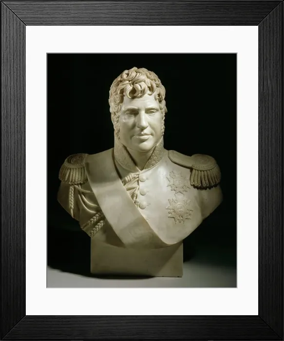 Framed Print : Portrait of Jacques-Alexandre-Bernard Law, Marquis de Lauriston, c.1823. Creator: François Joseph Bosio Framed Print : Portrait of Jacques-Alexandre-Bernard Law, Marquis de Lauriston, c.1823. Creator: François Joseph Bosio
