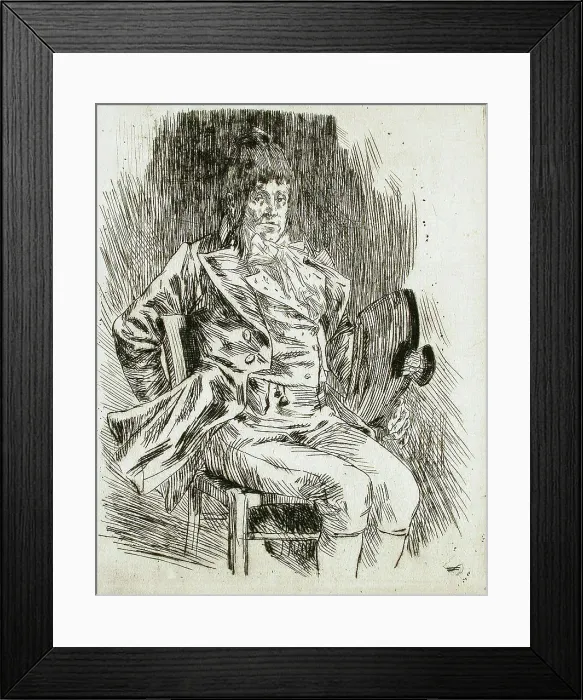 Framed Print : Mon Grand-Oncle, 1875. Creator: Félicien Rops Framed Print : Mon Grand-Oncle, 1875. Creator: Félicien Rops