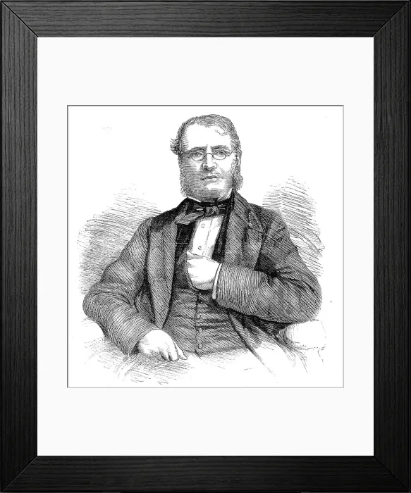 Framed Print : W. H. Adams, Esq. (formerly member for Boston), Chief Justice of Hong-Kong, 1860. Creator: Unknown Framed Print : W. H. Adams, Esq. (formerly member for Boston), Chief Justice of Hong-Kong, 1860. Creator: Unknown
