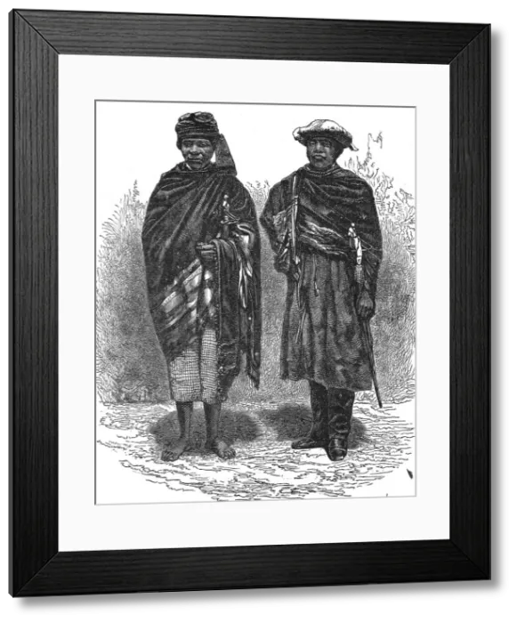 Framed Print : Spies of the Queen of Madagascar; A Birds-eye View of Madagascar, 1875. Creator: M.D Charnay Framed Print : Spies of the Queen of Madagascar; A Birds-eye View of Madagascar, 1875. Creator: M.D Charnay