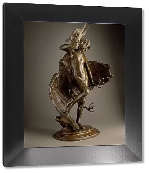 Young Faun and Heron, Modeled 1890; copyrighted 1894. Creator: Frederick William MacMonnies