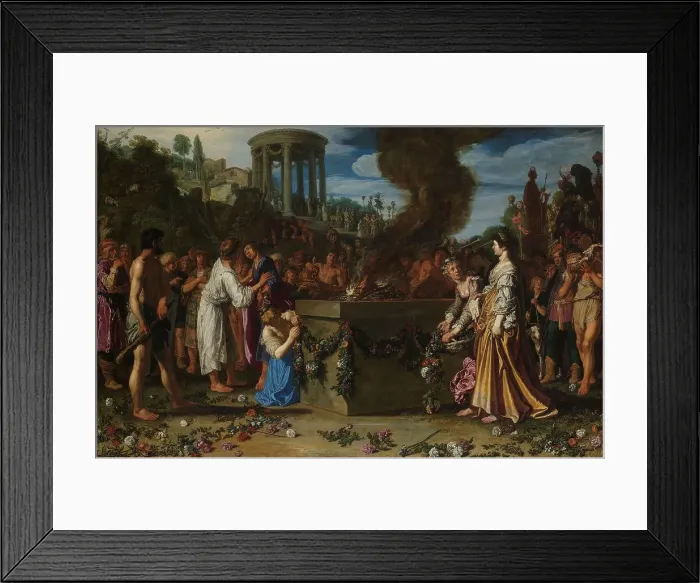 Framed Print : Orestes and Pylades Disputing at the Altar, 1614. Creator: Pieter Lastman Framed Print : Orestes and Pylades Disputing at the Altar, 1614. Creator: Pieter Lastman