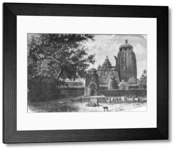 Framed Print : The Black Pagoda near the Temple of Juggernath; Notes on the Ancient Temples of India, 1875. Creator: Unknown Framed Print : The Black Pagoda near the Temple of Juggernath; Notes on the Ancient Temples of India, 1875. Creator: Unknown