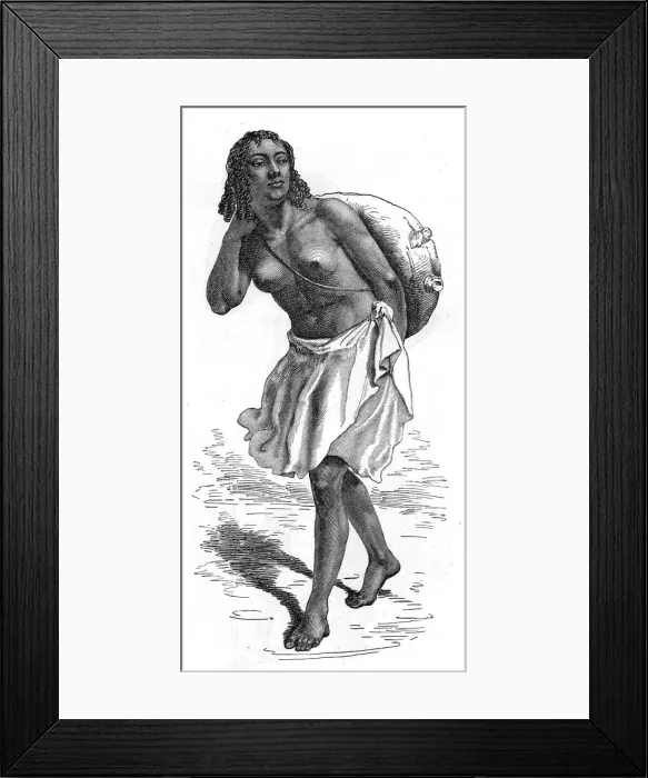 Framed Print : Women of Kassala carrying water; A journey through Soudan and Western Abyssinia... 1875. Creator: Unknown Framed Print : Women of Kassala carrying water; A journey through Soudan and Western Abyssinia... 1875. Creator: Unknown