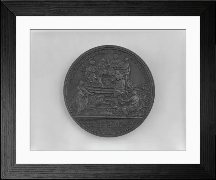 Framed Print : The Foundation of the Royal Academy of Mexico (image 2 of 2), 1778. Creator: Jerónimo Antonio Gil Framed Print : The Foundation of the Royal Academy of Mexico (image 2 of 2), 1778. Creator: Jerónimo Antonio Gil