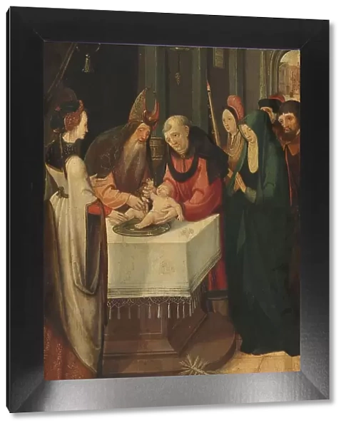 Circumcision of Christ, Left Wing of an Altarpiece, on verso is the Virgin from an Annunciation scen Creator: Pseudo-Jan Wellens de Cock