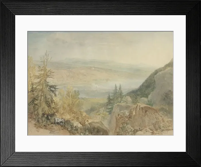 Framed Print : View of Farnley Hall in Yorkshire, 1808-1825. Creator: JMW Turner Framed Print : View of Farnley Hall in Yorkshire, 1808-1825. Creator: JMW Turner