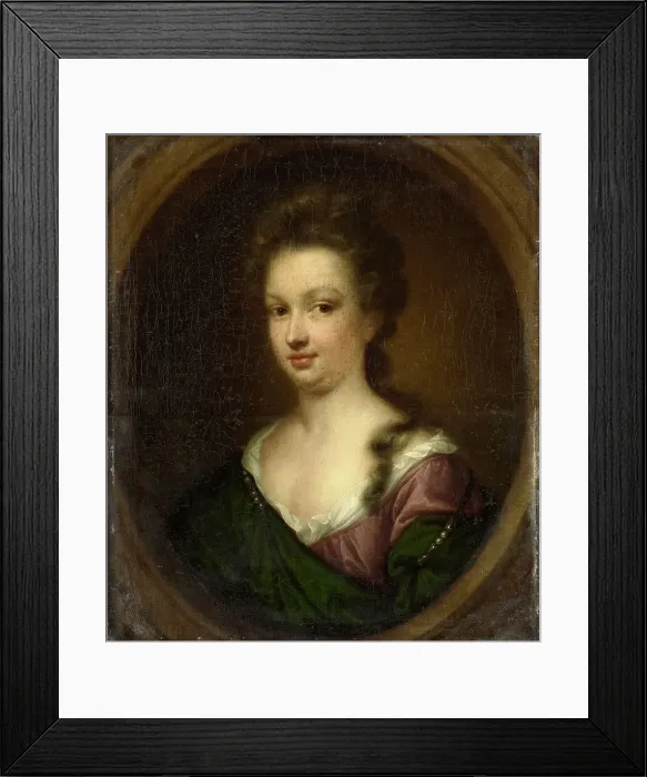Framed Print : Emerantia van Citters (1666-94), Sister of Anna van Citters, 1693. Creator: Simon Dubois Framed Print : Emerantia van Citters (1666-94), Sister of Anna van Citters, 1693. Creator: Simon Dubois