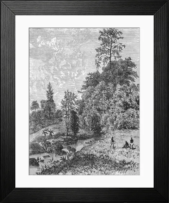 Framed Print : View near Tchelga, Abyssinian plateau; A journey through Soudan and Western Abyssinia... 1875. Creator: Unknown Framed Print : View near Tchelga, Abyssinian plateau; A journey through Soudan and Western Abyssinia... 1875. Creator: Unknown