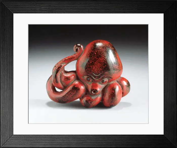 Framed Print : Octopus, early 19th century. Creator: Gyokuzan Framed Print : Octopus, early 19th century. Creator: Gyokuzan