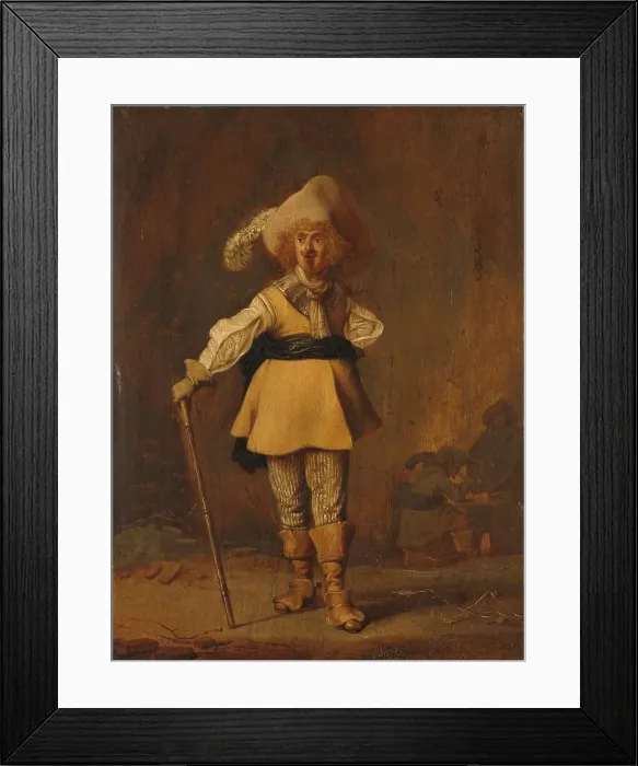 Framed Print : A Captain, c.1622-c.1639. Creator: Willem Bartsius Framed Print : A Captain, c.1622-c.1639. Creator: Willem Bartsius
