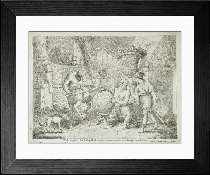Framed Print : The Centaur Chiron Teaching Geography to the Young Achilles, 1759. Creator: Gaetano Gherardo Zompini Framed Print : The Centaur Chiron Teaching Geography to the Young Achilles, 1759. Creator: Gaetano Gherardo Zompini