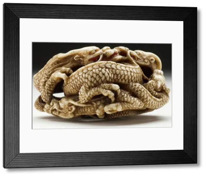 Framed Print : Five Dragon Group (image 3 of 15), Mid-19th century. Creator: Ikkosai Framed Print : Five Dragon Group (image 3 of 15), Mid-19th century. Creator: Ikkosai