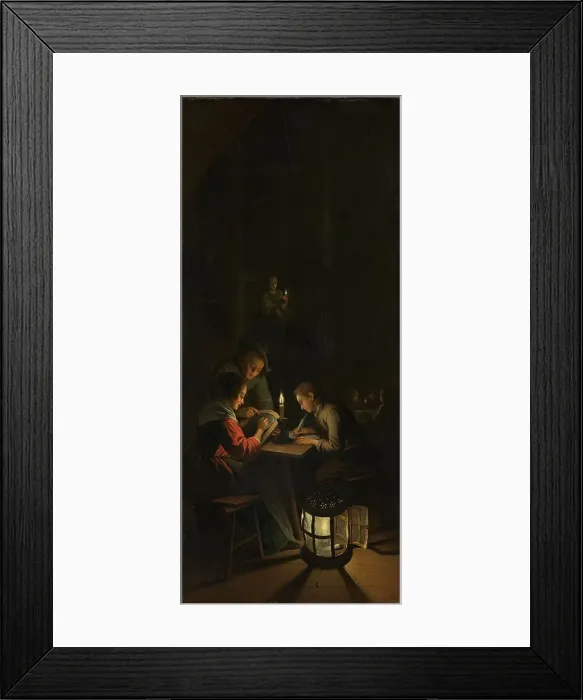 Framed Print : Triptych: Allegory of Art Training, c.1770. Creator: Willem Joseph Laquy Framed Print : Triptych: Allegory of Art Training, c.1770. Creator: Willem Joseph Laquy