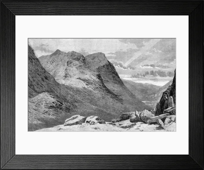 Framed Print : Mountain Gloom - the Pass of Glencoe, by A.P. Newton in the Exhibition of the Wate... 1860. Creator: M. Jackson. Mountain Gloom - the Pass of Glencoe, by A.P. Newton in the Exhibition of the Wate... 1860. Creator: M. Jackson Framed Print : Mountain Gloom - the Pass of Glencoe, by A.P. Newton in the Exhibition of the Wate... 1860. Creator: M. Jackson. Mountain Gloom - the Pass of Glencoe, by A.P. Newton in the Exhibition of the Wate... 1860. Creator: M. Jackson