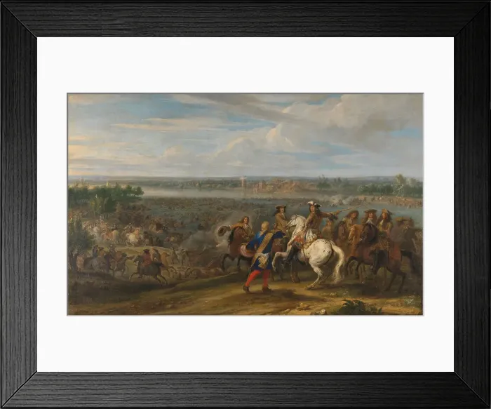Framed Print : Louis XIV Crossing into the Netherlands at Lobith, 1672-1690. Creator: Adam Frans van der Meulen Framed Print : Louis XIV Crossing into the Netherlands at Lobith, 1672-1690. Creator: Adam Frans van der Meulen