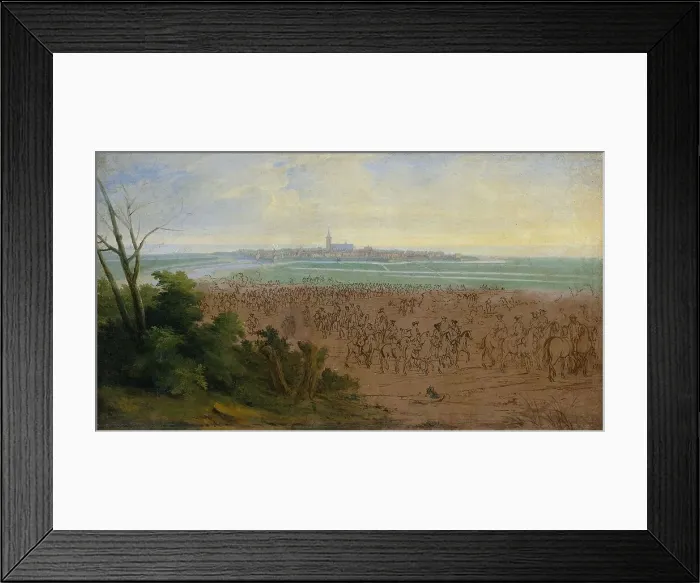 Framed Print : The Troops of Louis XIV before Naarden, 20 July 1672, 1672-1690. Creator: Adam Frans van der Meulen Framed Print : The Troops of Louis XIV before Naarden, 20 July 1672, 1672-1690. Creator: Adam Frans van der Meulen
