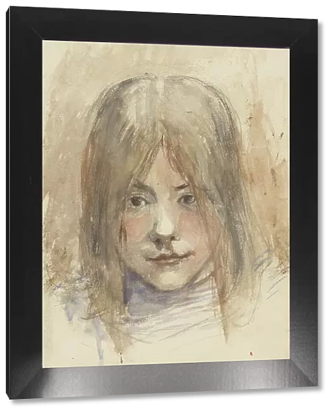 Portrait of a girl, 1834-1911. Creator: Jozef Israels