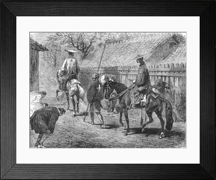 Framed Print : A Japanese Governor; A European Sojourn in Japan, 1875. Creator: Unknown Framed Print : A Japanese Governor; A European Sojourn in Japan, 1875. Creator: Unknown