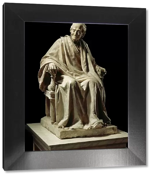 Seated Voltaire (image 1 of 6), between c.1779 and c.1795. Creator: Jean-Antoine Houdon