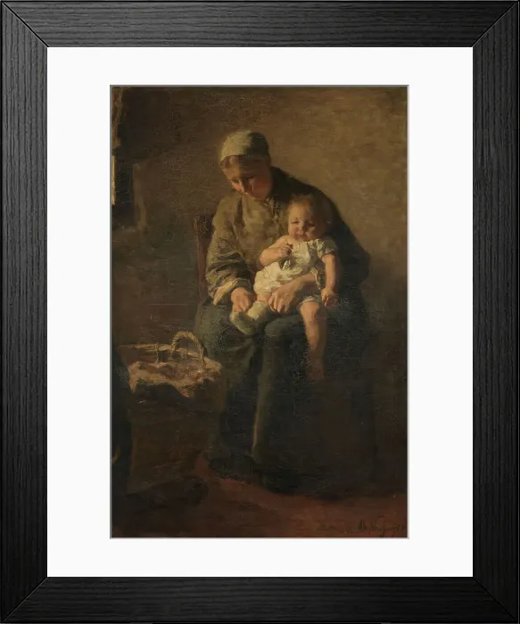 Framed Print : A Mother with her Child, c.1880-c.1899. Creator: Albert Neuhuys Framed Print : A Mother with her Child, c.1880-c.1899. Creator: Albert Neuhuys